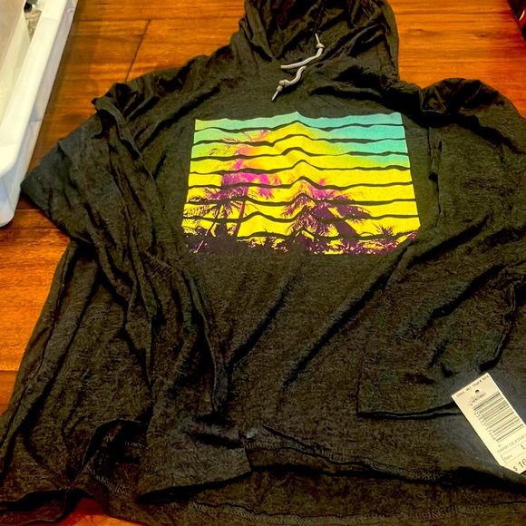 Hoodie, new gray size large 23 inch armpit to armpit , shoulder to bottom 26 - Picture 1 of 3